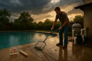 storm preparation pool Hondo TX