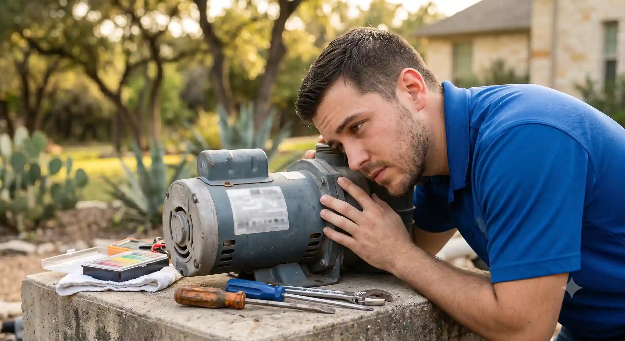 pool pump grinding noise in San Antonio