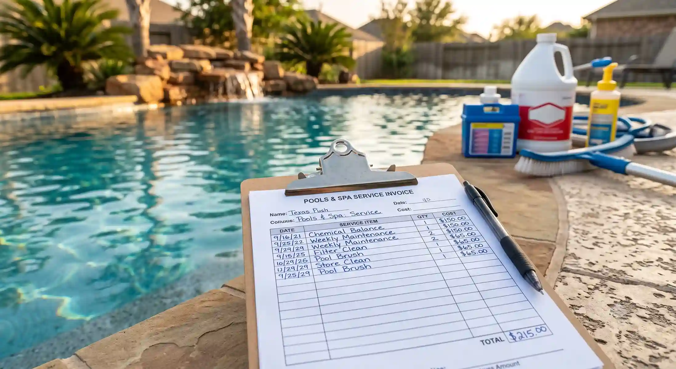 weekly pool cleaning price